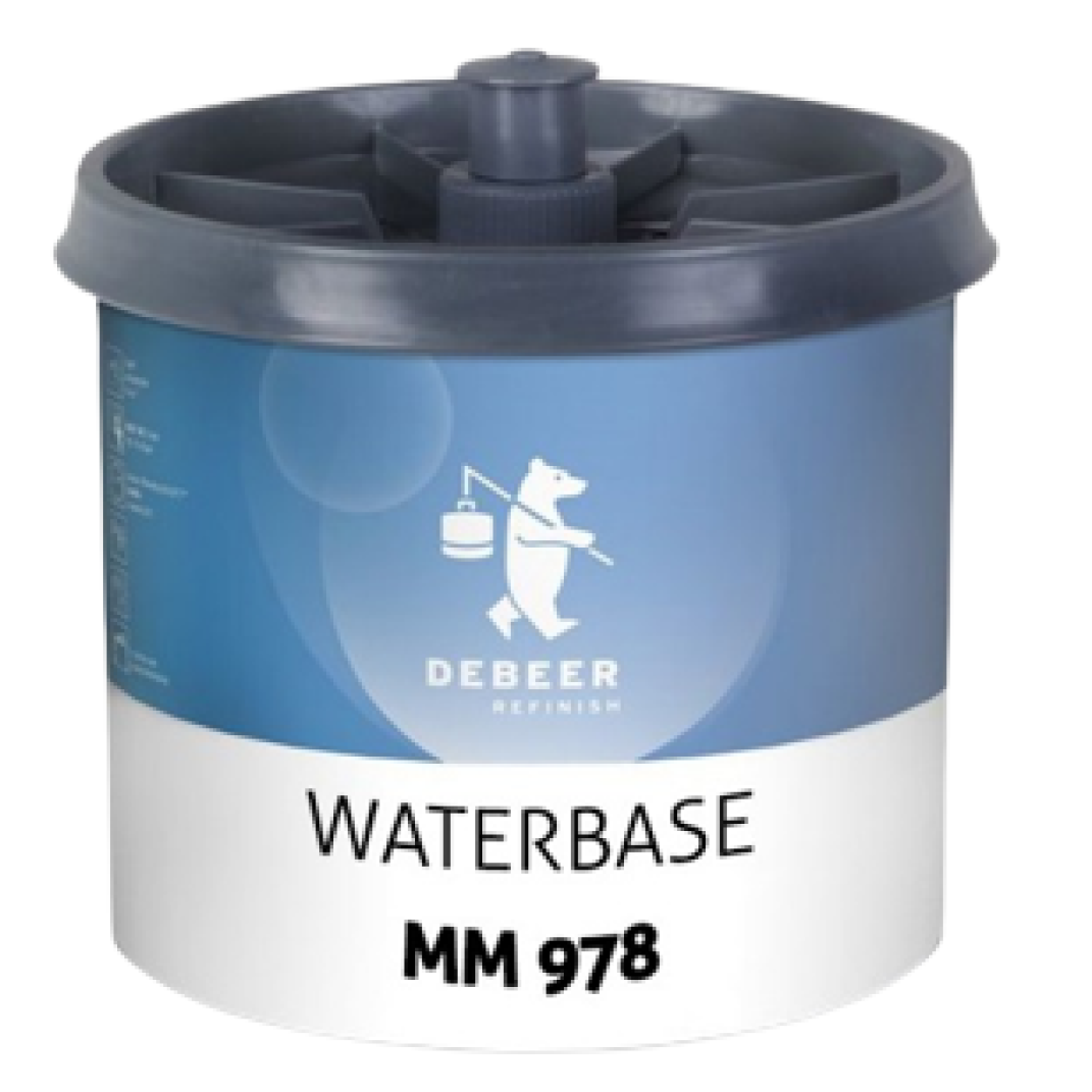 978 - Peinture Hydro DEBEER Blanc nacré très fin 0,5L - DEBEER