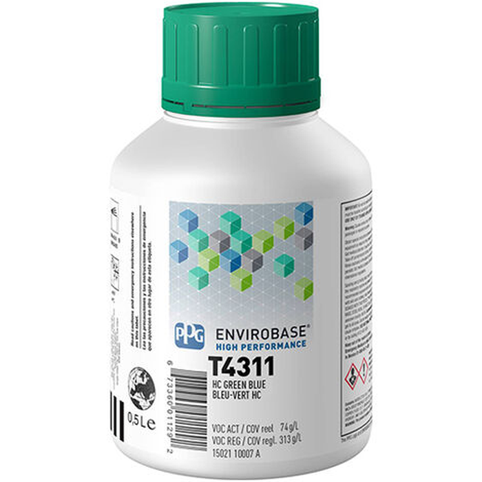 T4311 - Peinture carrosserie PPG Envirobase High Performance Green blue 0.5L - PPG