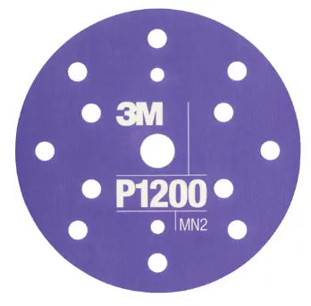 34422 - 25 weiche Schleifscheiben 15 Löcher Hookit 270J 3M Durchmesser 150mm P1200