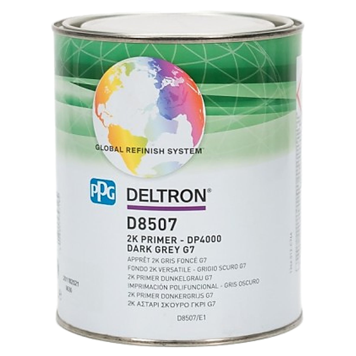D8507 - Primer PPG Gris foncé G7- DP4000 Mouillé sur mouillé sans ponçage acrylique 2K 1L
