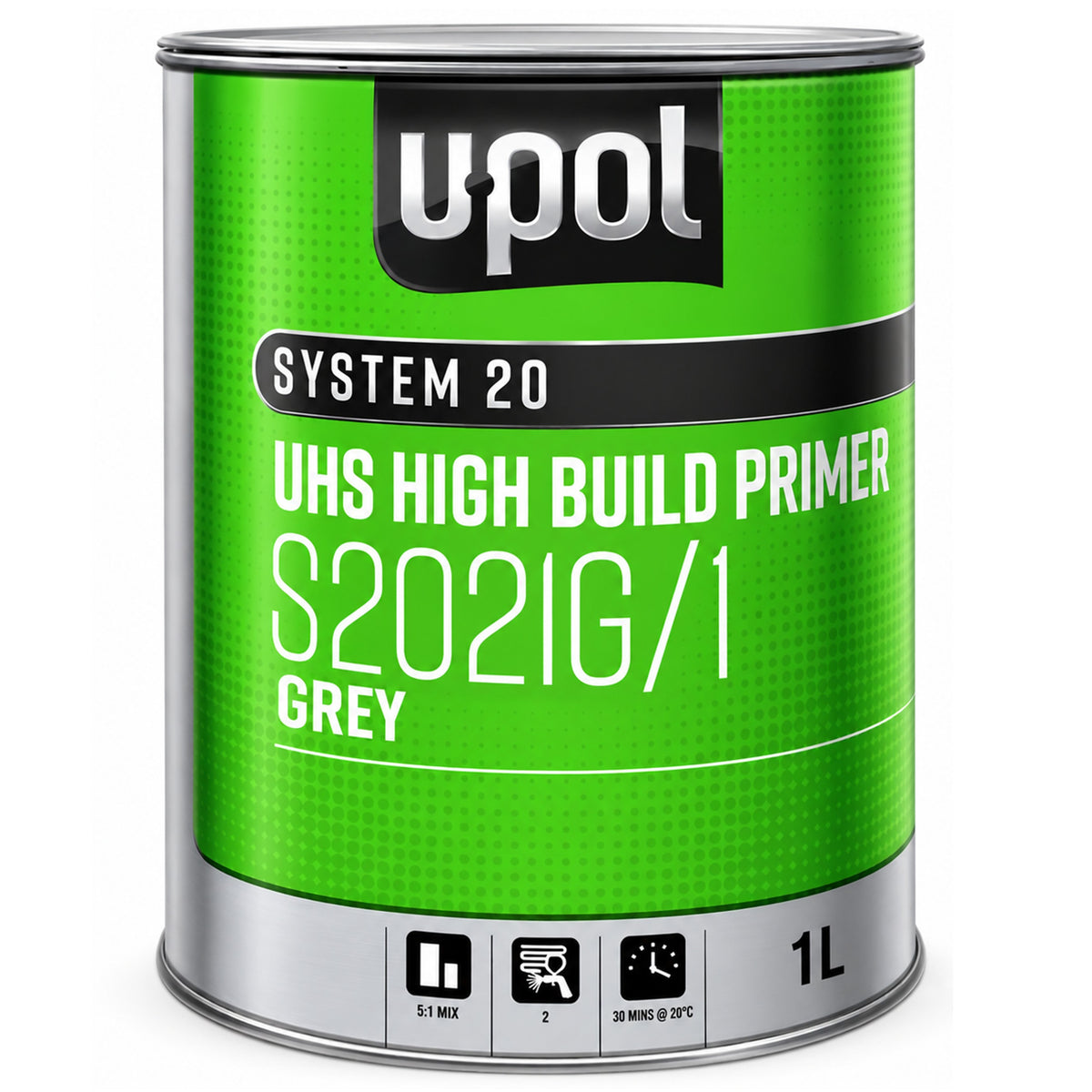 S2021G/1 - Primer UPOL garnissant gris 5:1 séchage rapide 1L