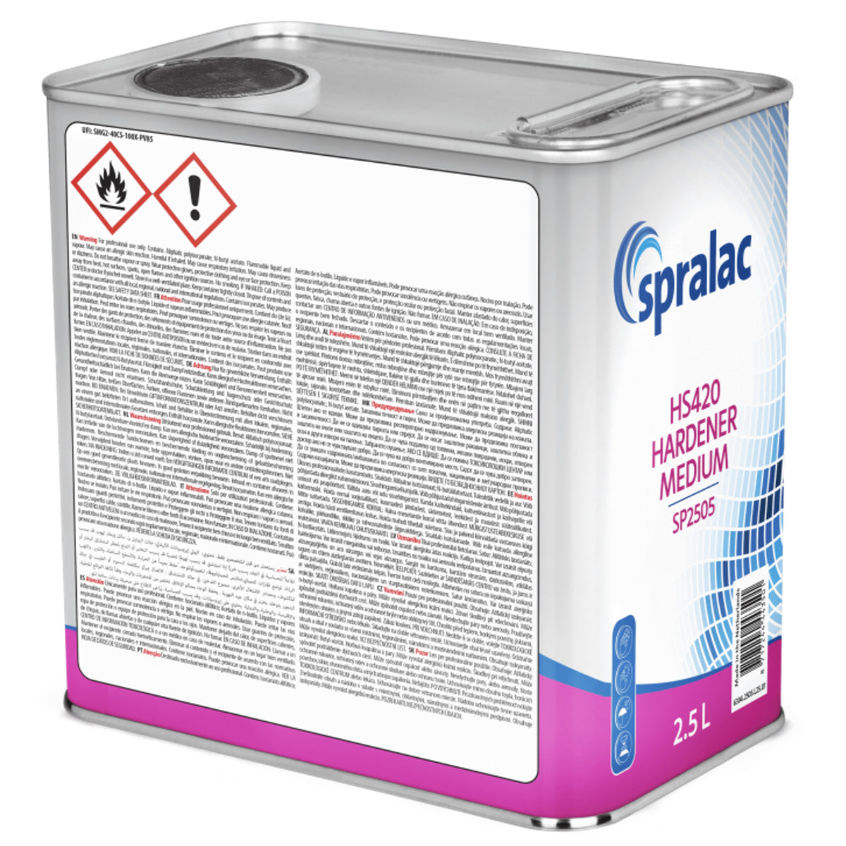 SP2505 - SPRALAC standard hardener for clears SP4401 2.5L