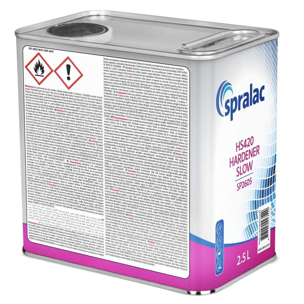 SP2605 - Härter SPRALAC langsam für Klarlack SP4401 2.5L