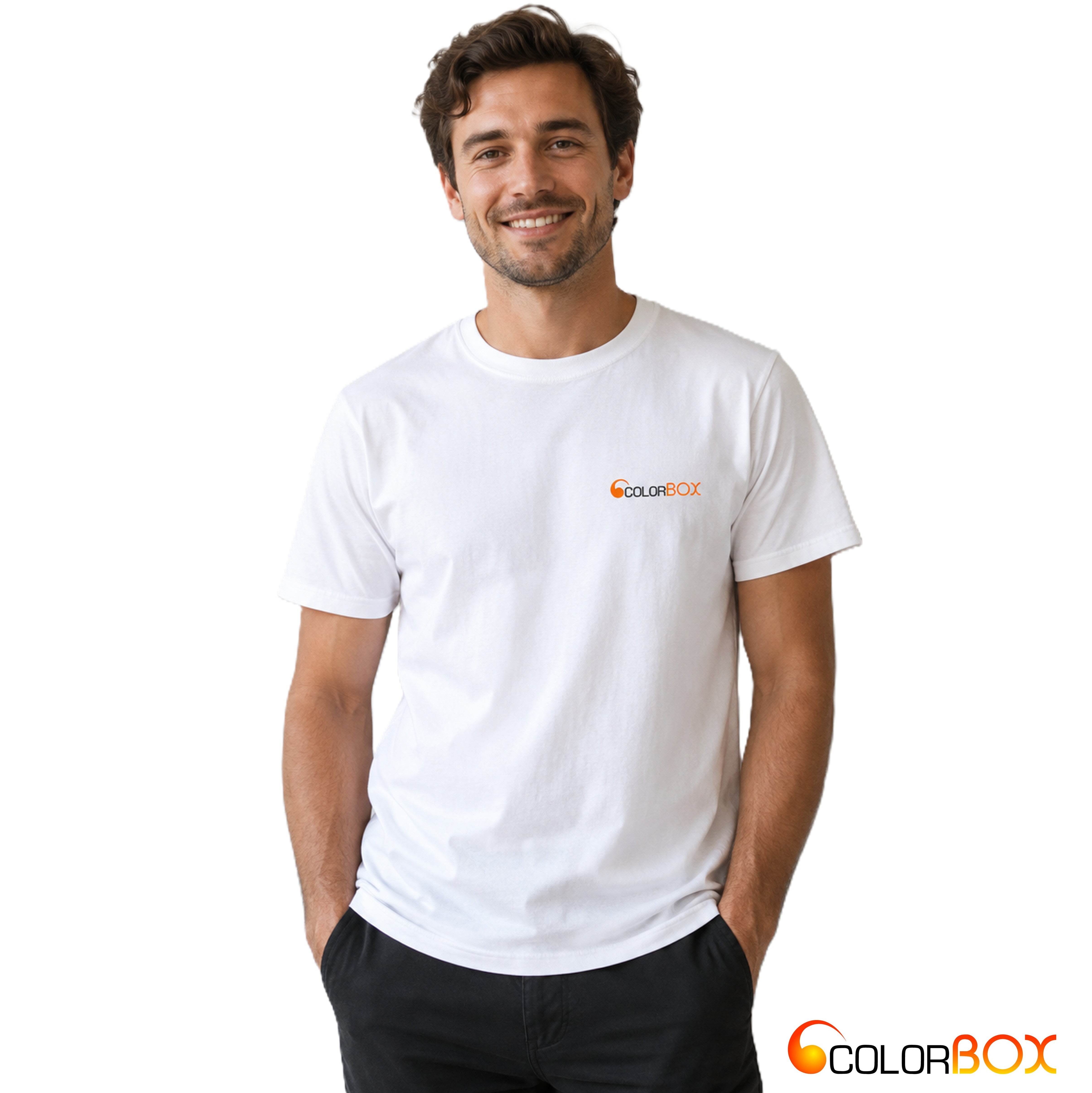 Tee-shirt blanc COLORBOX