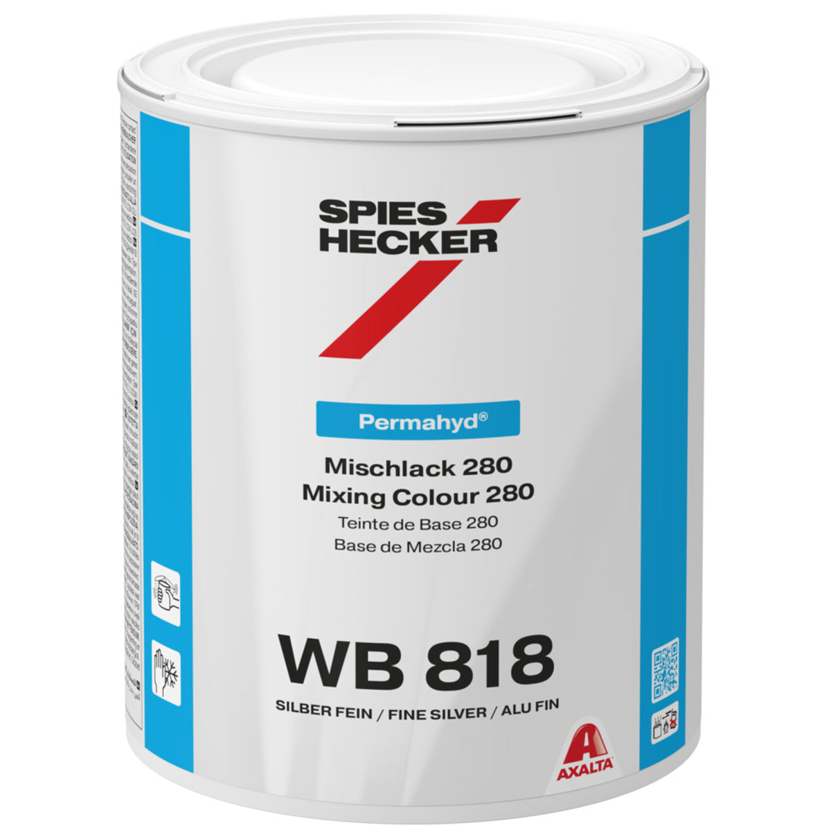 WB818 - Karrosserimaling SPIES HECKER Fin aluminium 1L