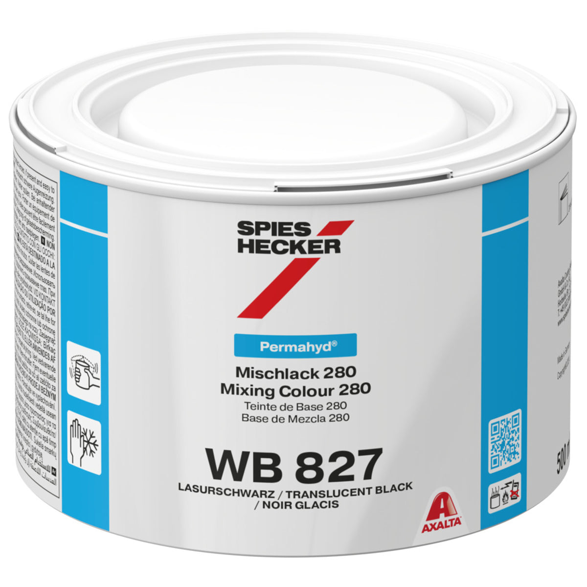 WB827 - Peinture carrosserie SPIES HECKER Noir glacis 0.5L