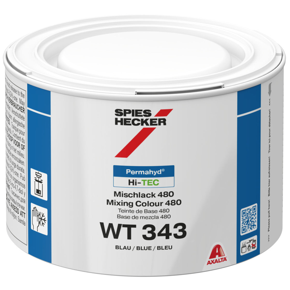 WT343 - Peinture carrosserie SPIES HI TEC Bleu 0.5L