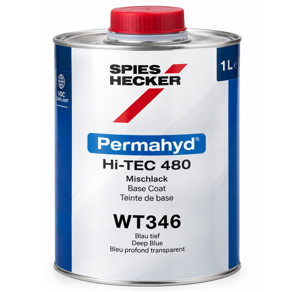 WT346 - Peinture carrosserie SPIES HI TEC Bleu profond transparent 1L