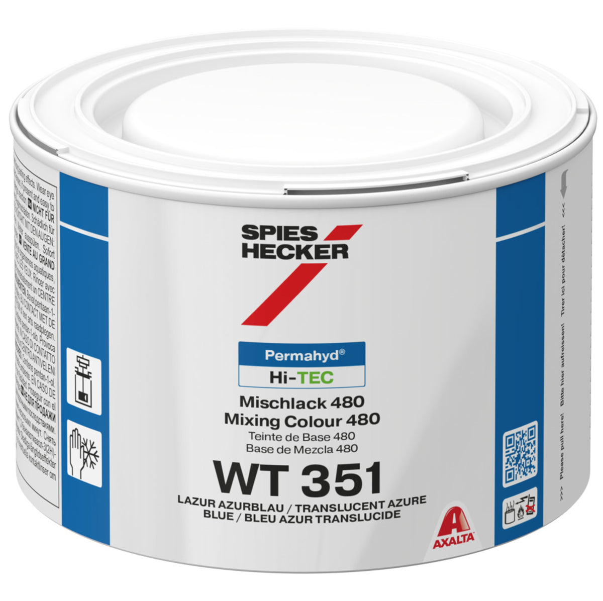 WT351 - Peinture carrosserie SPIES HI TEC Bleu azur glacis 0.5L