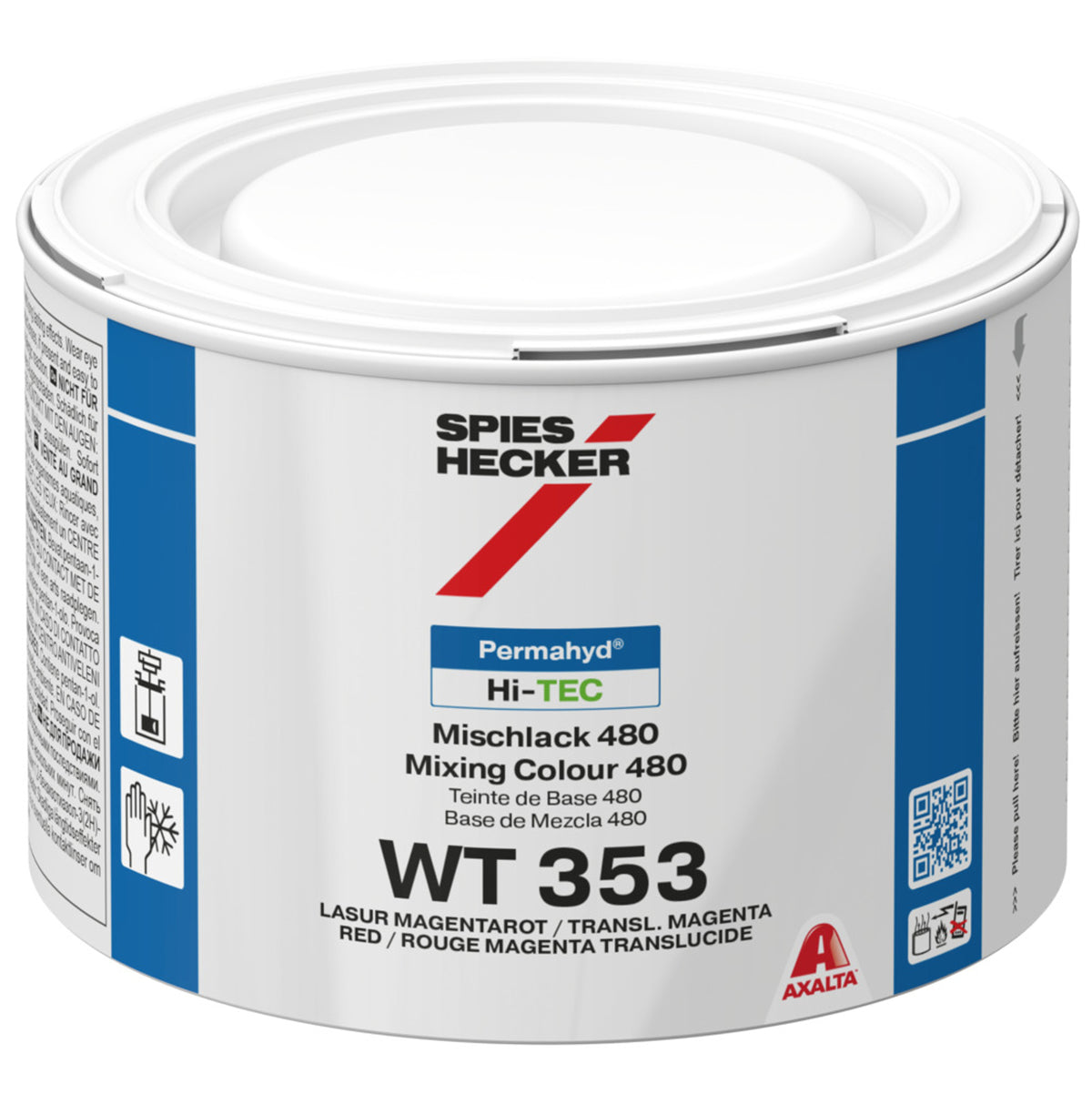 WT353 - Peinture carrosserie SPIES HI TEC Rouge magenta glacis 0.5L