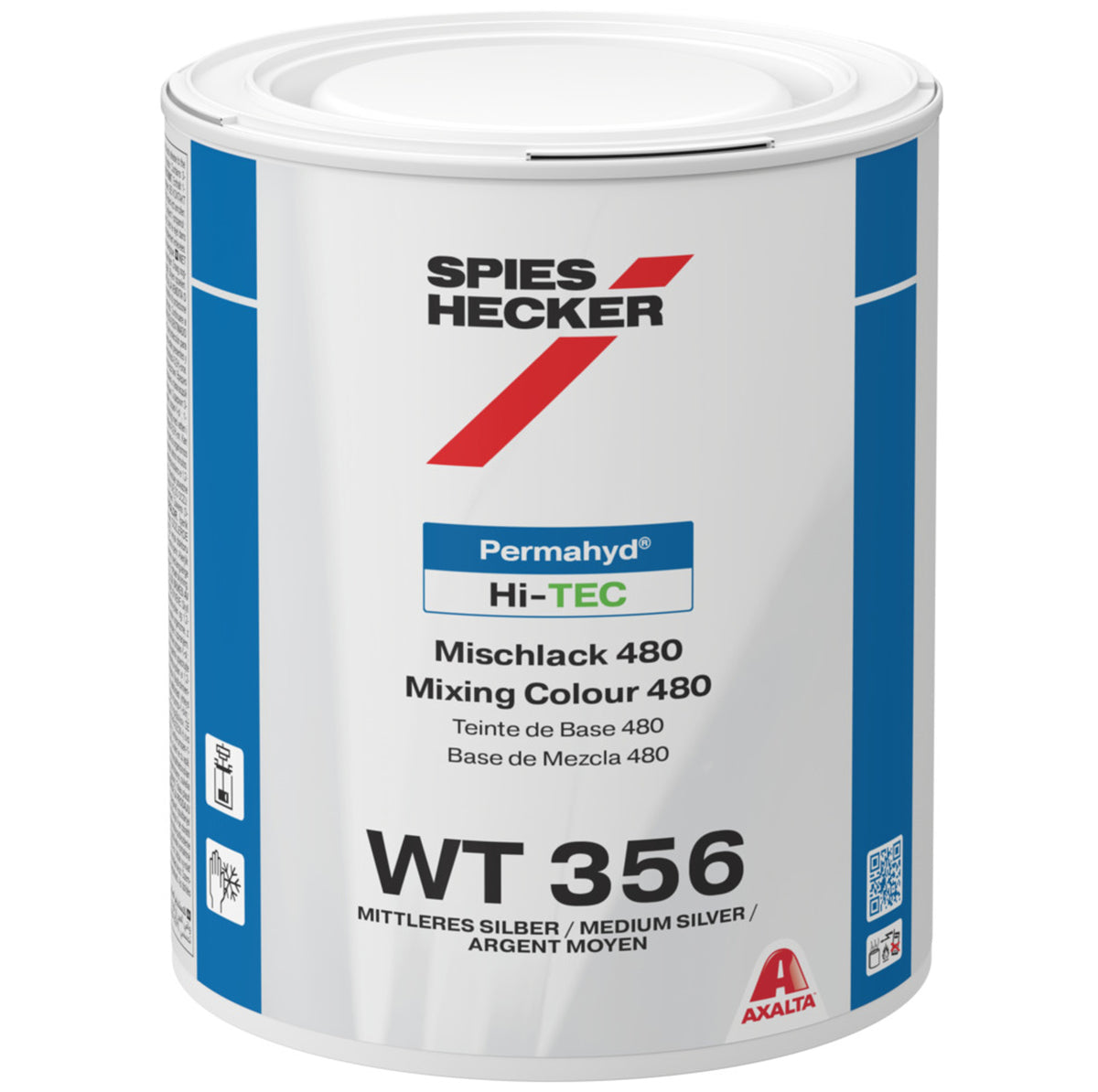 WT356 - Karrosserimaling SPIES HI TEC Medium sølv 1L