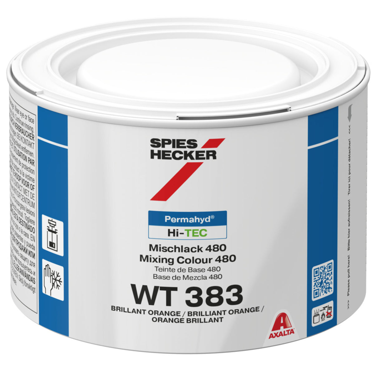 WT383 - Peinture carrosserie SPIES HI TEC Orange brillant 0.25L